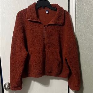 Old Navy Warm Rust Fleece Jacket